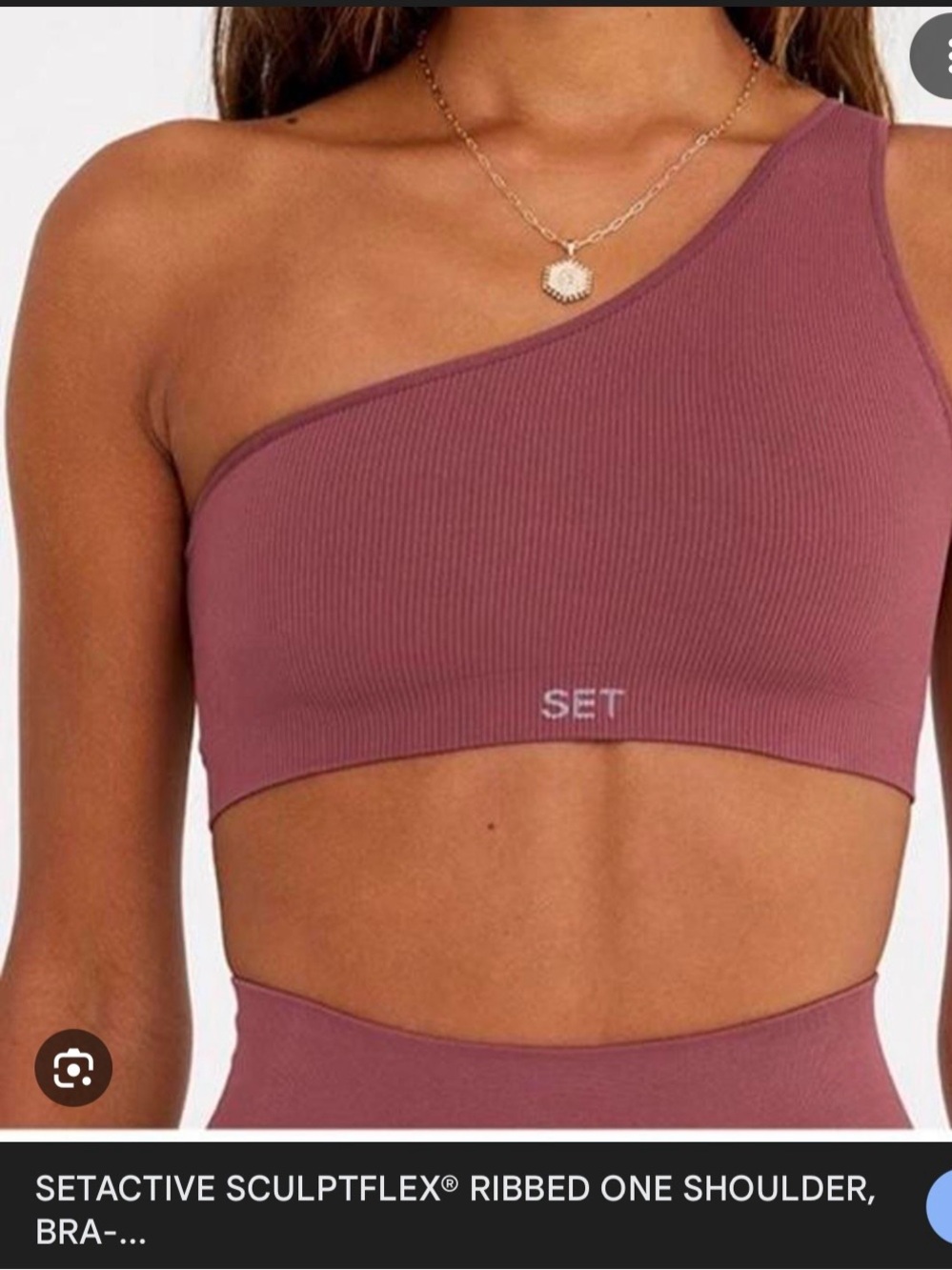 SETACTIVE SCULPTFLEX® RIBBED ONE SHOULDER in Dusty Rose xl